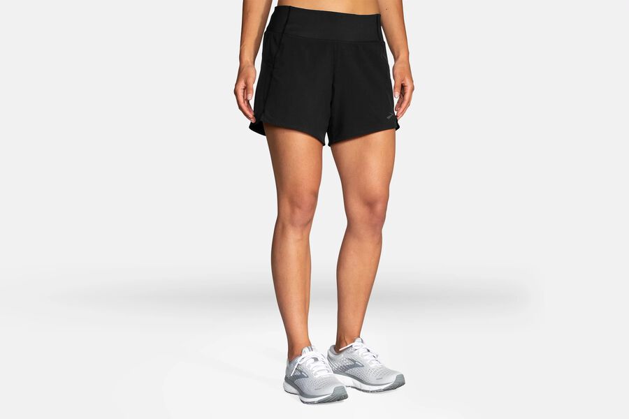 Brooks Women's Chaser 5" Bottoms Black ( VCKQA6520 )